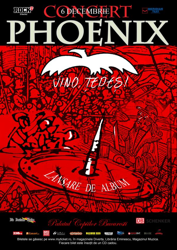 Phoenix lanseaza noul disc „Vino, Tepes” pe 6 decembrie 2014